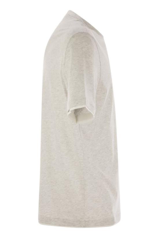  브루넬로 쿠치넬리 자수 로고 티셔츠 M0B137427G CY887 DOM - BRUNELLO CUCINELLI