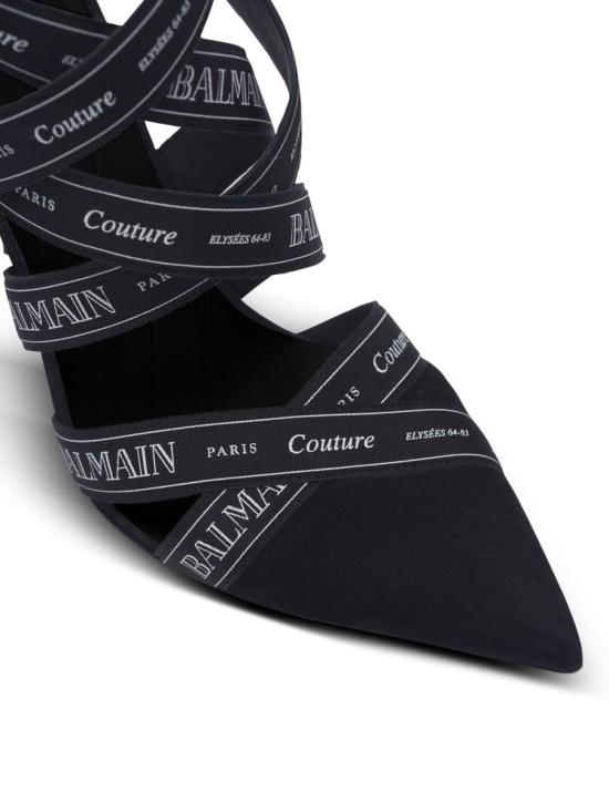 25FW 발망 힐/펌프스 EN1UH092TKWB 0PA Black - BALMAIN