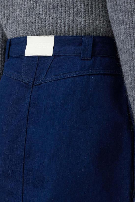  클로즈드 데님 스커트 카고 데님 미니 스커트 다크 블루 - CLOSED