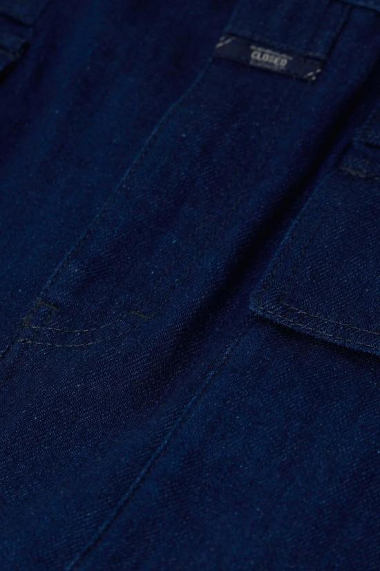  클로즈드 데님 스커트 카고 데님 미니 스커트 다크 블루 - CLOSED