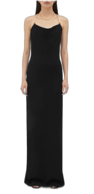  보테가베네타 롱 원피스 776145 V3O301000 Black