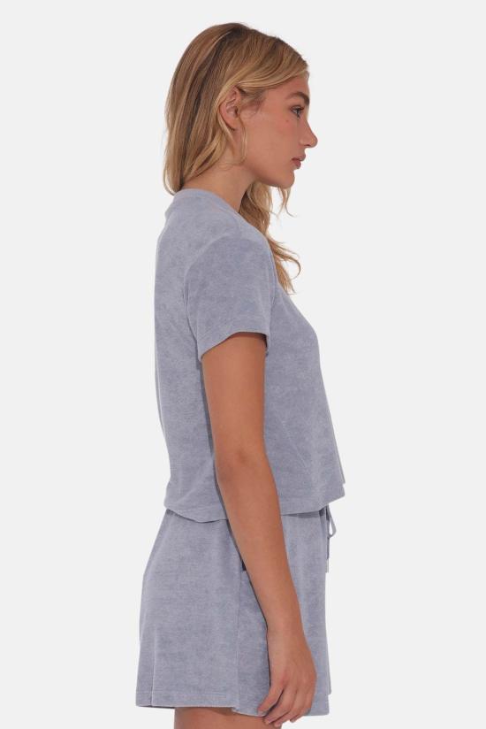  더 타일 클럽 반팔 티셔츠 타일 클럽 노바 테리 티 밍크 그레이 - THE TILE CLUB