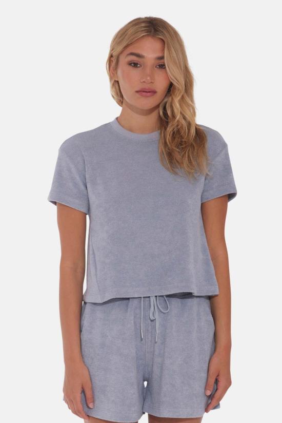  더 타일 클럽 반팔 티셔츠 타일 클럽 노바 테리 티 밍크 그레이