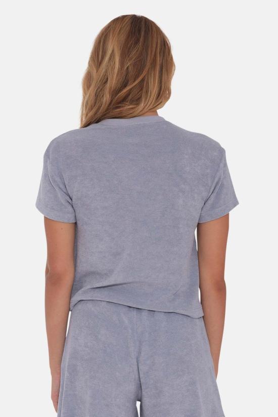  더 타일 클럽 반팔 티셔츠 타일 클럽 노바 테리 티 밍크 그레이 - THE TILE CLUB