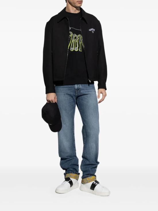  베르사체 긴팔 티셔츠 10139691A13540 black - VERSACE