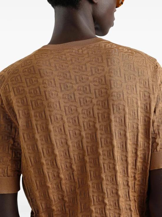  돌체앤가바나 반팔 티셔츠 GXX03TJBSKE camel - DOLCE & GABBANA