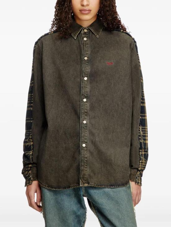  디젤 셔츠 P01488007BL brown - DIESEL