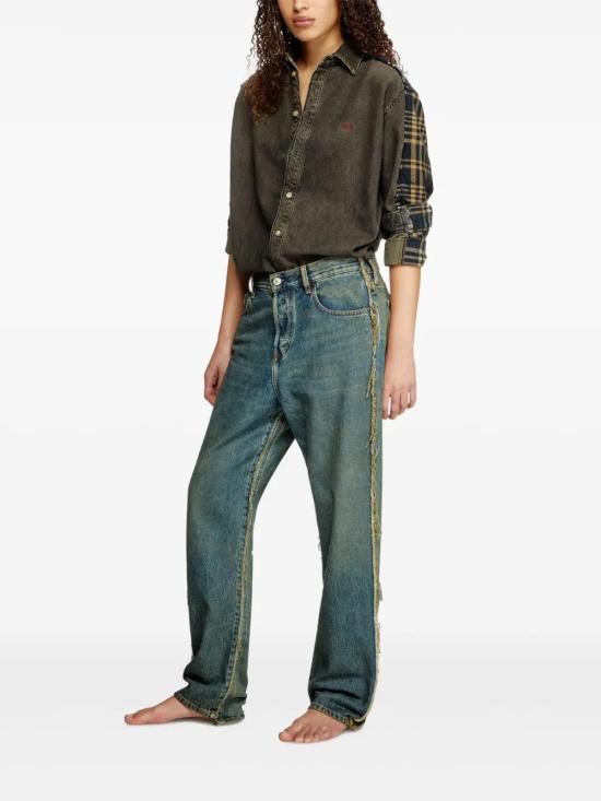  디젤 셔츠 P01488007BL brown - DIESEL