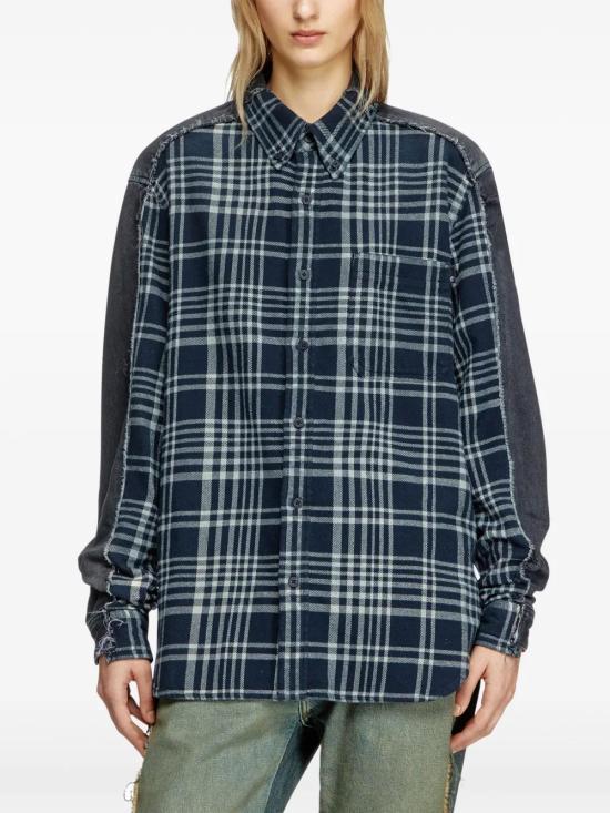  디젤 셔츠 P01489007BM navy - DIESEL