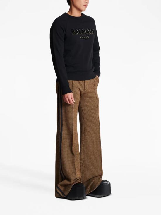  발망 긴팔 티셔츠 CH1JQ005BB99 black - BALMAIN