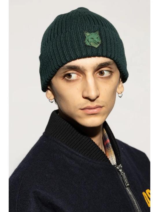  메종키츠네 모자 MM06111KT1022 dark green - MAISON KITSUNE