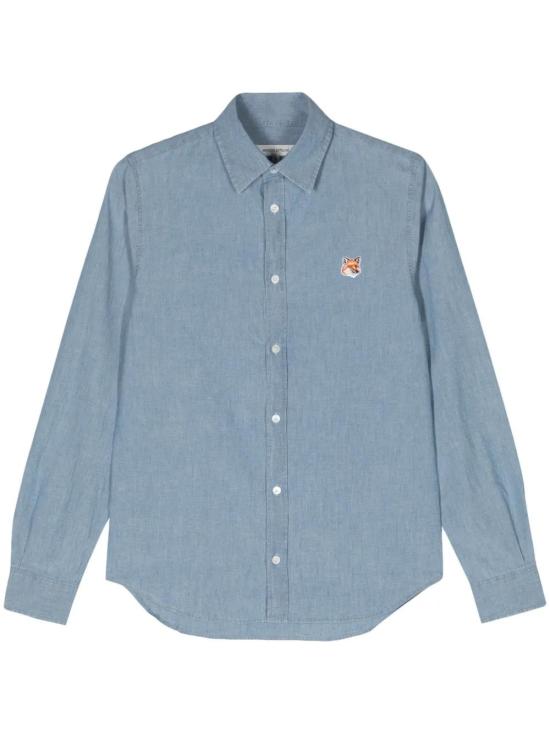  메종키츠네 데님 셔츠 MM00409WC5006 indigo