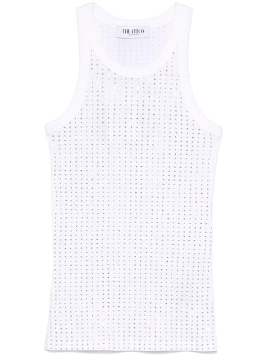 25SS 디 아티코 민소매 티셔츠 250WCN00004JJJ051TR001 WHITE - THE ATTICO