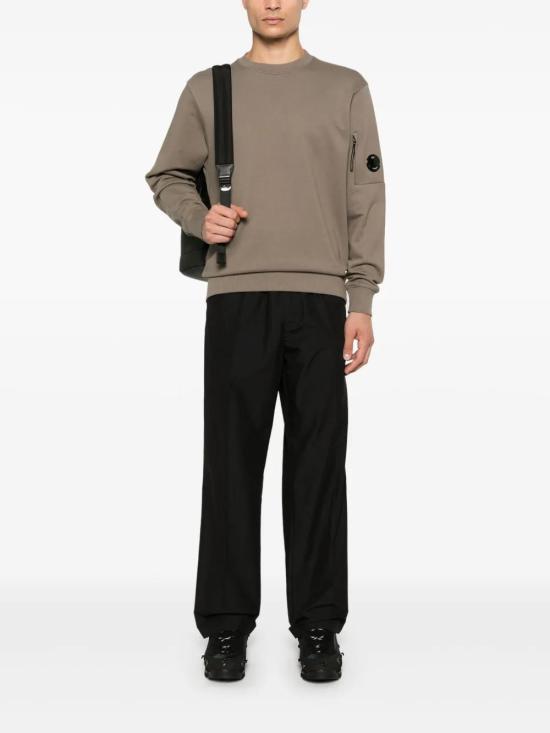  씨피 컴퍼니 긴팔 티셔츠 17CMSS023A005086W walnut - C.P. COMPANY