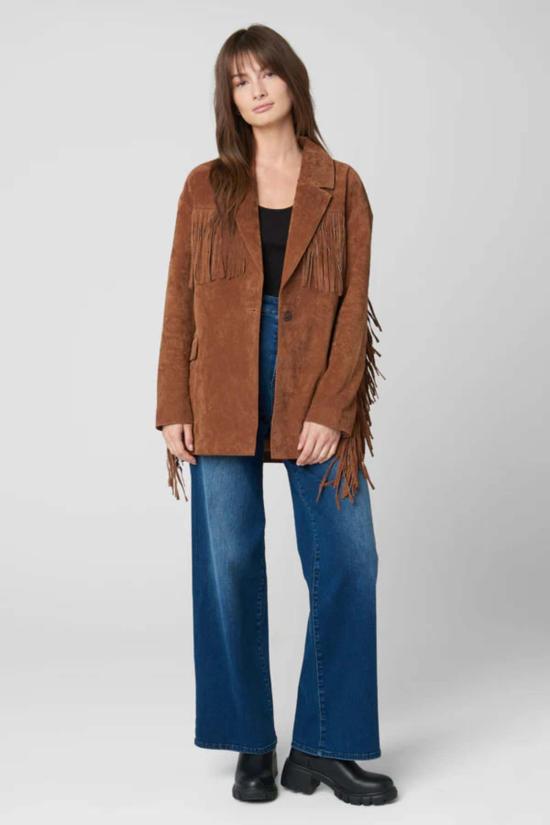  BLANK NYC 가죽 자켓 블랭크 Nyc 초콜릿 시티 재킷 초콜릿 - OTHER BRANDS