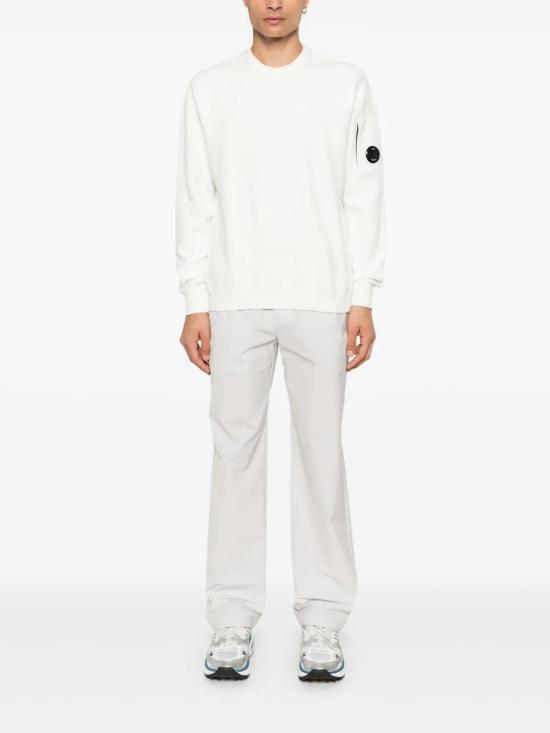  씨피 컴퍼니 스웨터 17CMKN086A005558G white - C.P. COMPANY