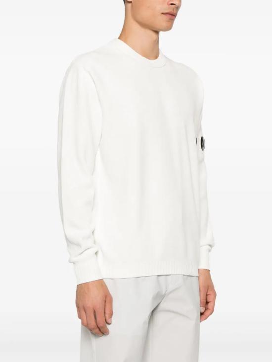  씨피 컴퍼니 스웨터 17CMKN086A005558G white - C.P. COMPANY