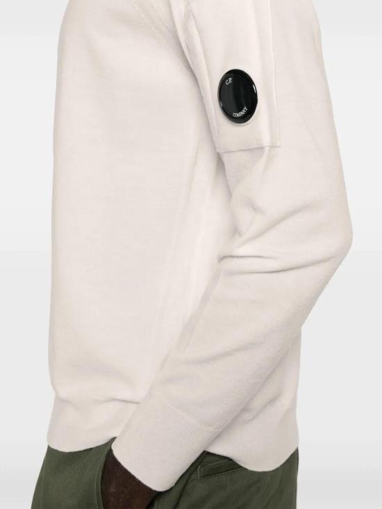  씨피 컴퍼니 스웨터 17CMKN049A005528A milk - C.P. COMPANY