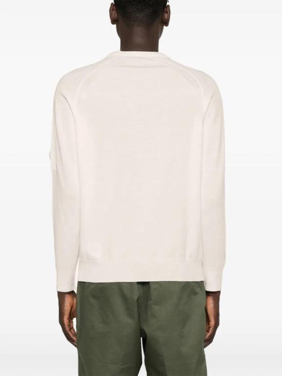  씨피 컴퍼니 스웨터 17CMKN049A005528A milk - C.P. COMPANY