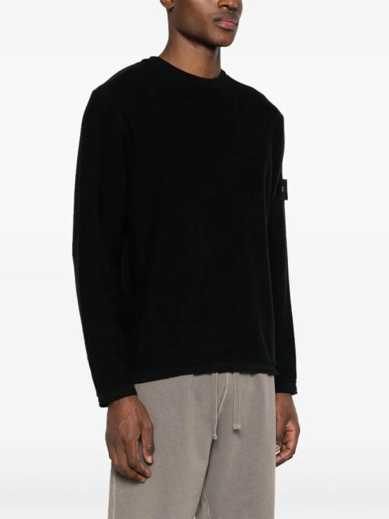  스톤 아일랜드 스웨터 8015539FA black - STONE ISLAND