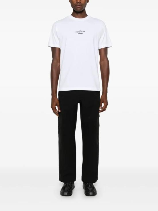  스톤 아일랜드 반팔 티셔츠 81152NS91 white - STONE ISLAND