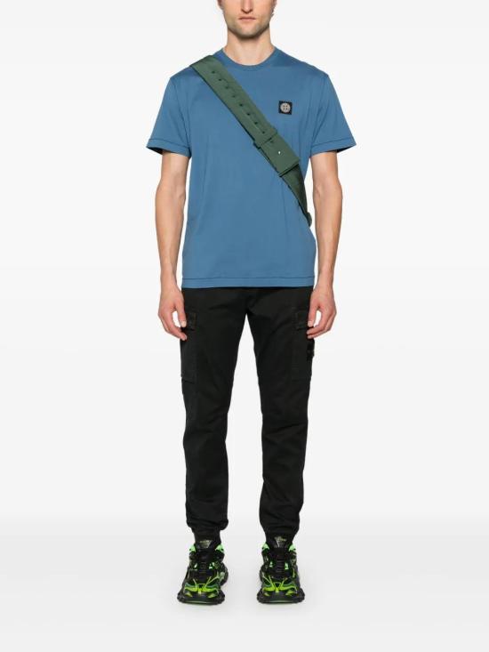  스톤 아일랜드 반팔 티셔츠 811524113 navy - STONE ISLAND