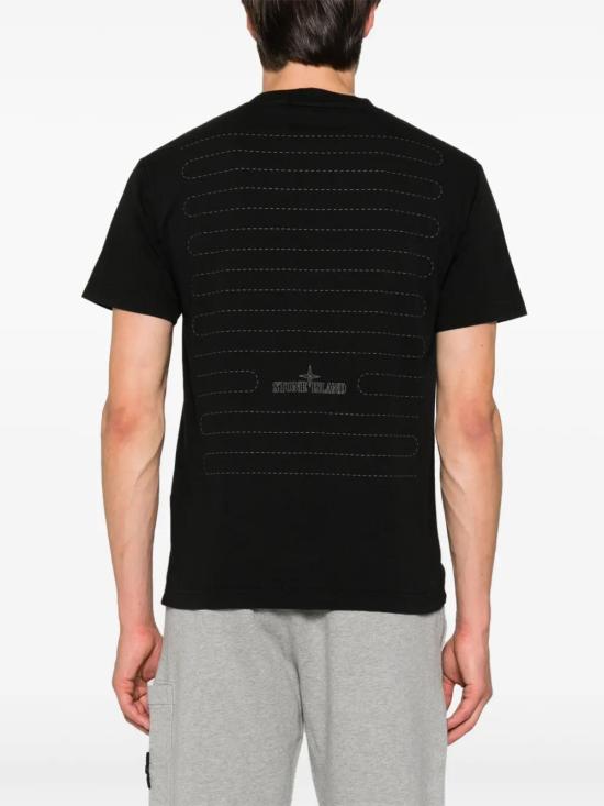  스톤 아일랜드 반팔 티셔츠 81152NS92 black - STONE ISLAND