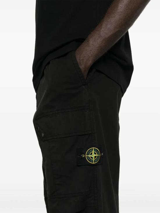  스톤 아일랜드 스트레이트 팬츠 811532910 black - STONE ISLAND