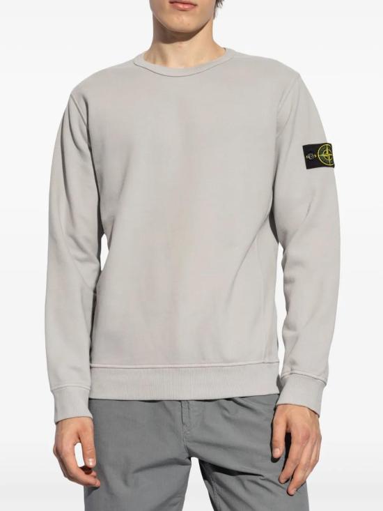  스톤 아일랜드 긴팔 티셔츠 811562420 grey - STONE ISLAND