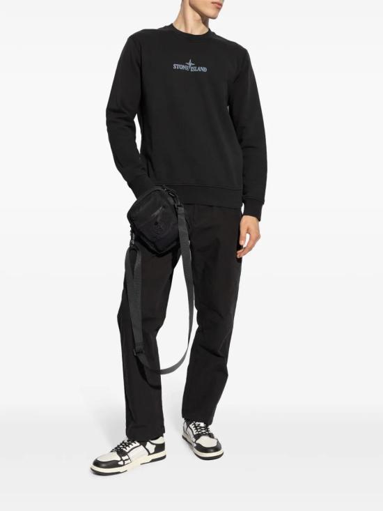  스톤 아일랜드 긴팔 티셔츠 811566182 black - STONE ISLAND