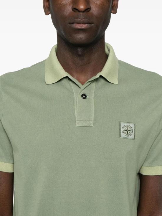  스톤 아일랜드 폴로 티셔츠 K1S1522002SCS0067 sage - STONE ISLAND