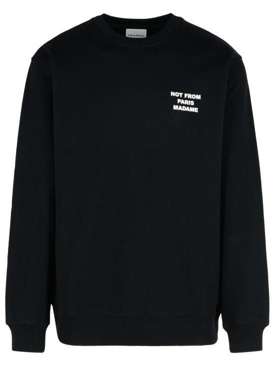 26FW 드롤드무슈 긴팔 티셔츠 PERM SW149 CO127BL Black