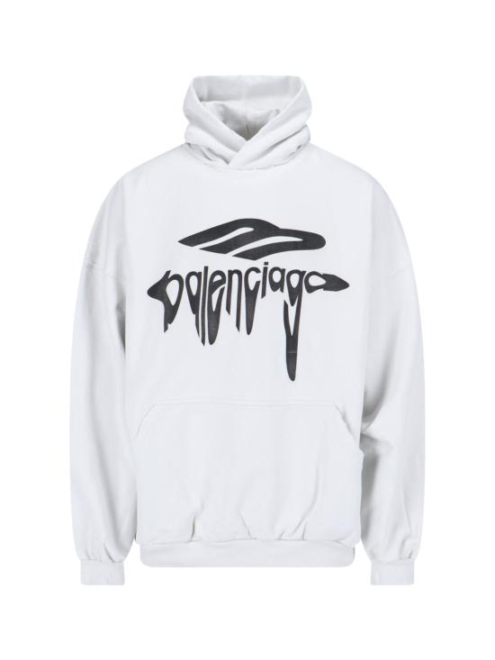 25SS 발렌시아가 긴팔 티셔츠 803265 TRVS9 9081 White