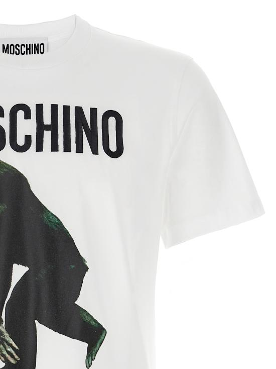 25SS 모스키노 반팔 티셔츠 A071302411001 White - MOSCHINO