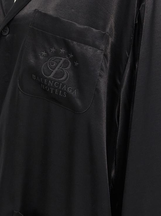 25SS 발렌시아가 블라우스 818436TLO281000 Black - BALENCIAGA