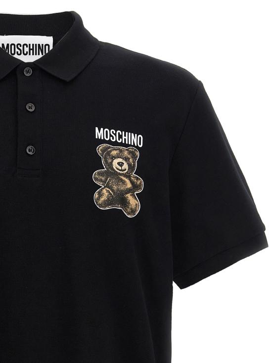 25SS 모스키노 폴로 티셔츠 V160102421555 Black - MOSCHINO