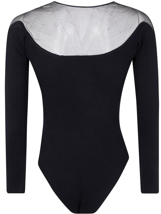 25SS 뮈글러 바디수트 티셔츠 25P2BO02771131 1999 BLACK - MUGLER