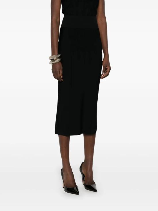 25SS 뮈글러 미디 원피스 25P2JU05651133 1999 BLACK - MUGLER