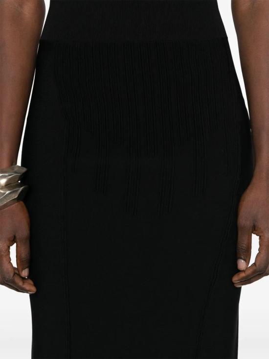 25SS 뮈글러 미디 원피스 25P2JU05651133 1999 BLACK - MUGLER