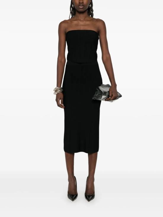 25SS 뮈글러 미디 원피스 25P2JU05651133 1999 BLACK - MUGLER