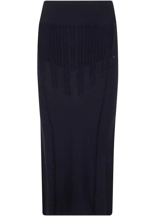 25SS 뮈글러 미디 원피스 25P2JU05651133 1999 BLACK - MUGLER