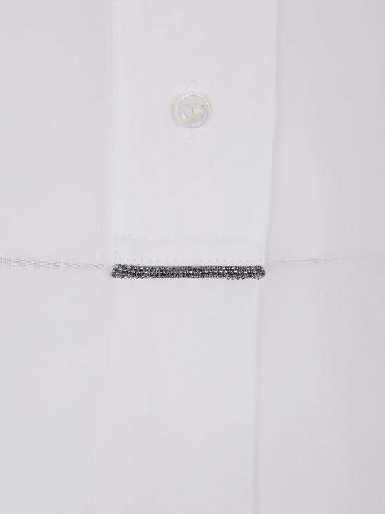 25SS 브루넬로 쿠치넬리 셔츠 MH911RA905 C100 WHITE - BRUNELLO CUCINELLI
