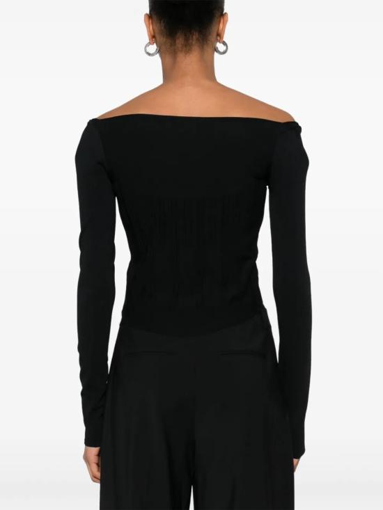 25SS 뮈글러 긴팔 티셔츠 25P2TO07881133 1999 BLACK - MUGLER