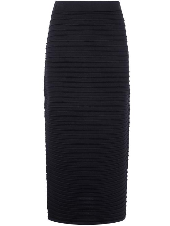 25SS 리비아나 콘티 미디 스커트 F5SA44 Y69N4 BLACK NIGHT