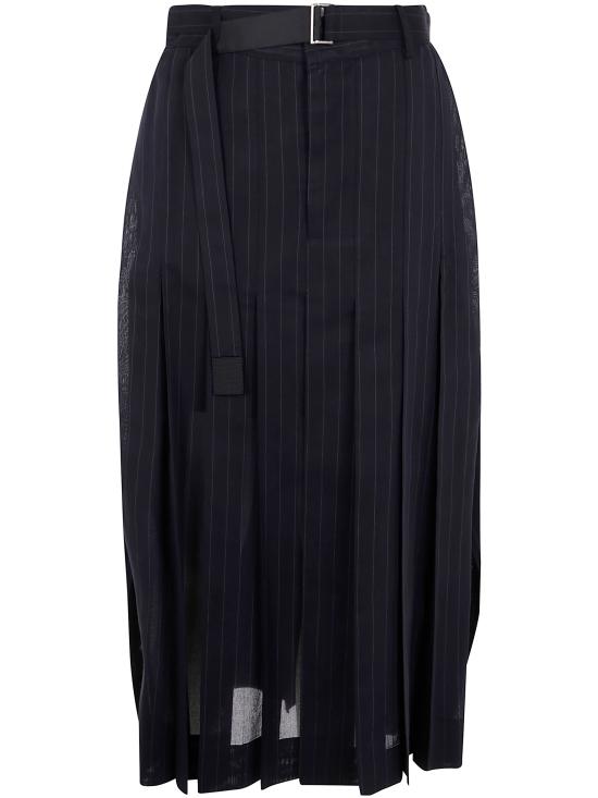  사카이 미디 스커트 25 07757 001 BLACK