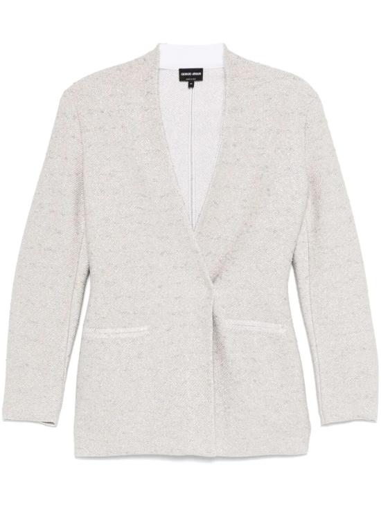25SS 조르지오 아르마니 수트 자켓 GW001052 AF15321 M0001 MILK SILVER - GIORGIO ARMANI