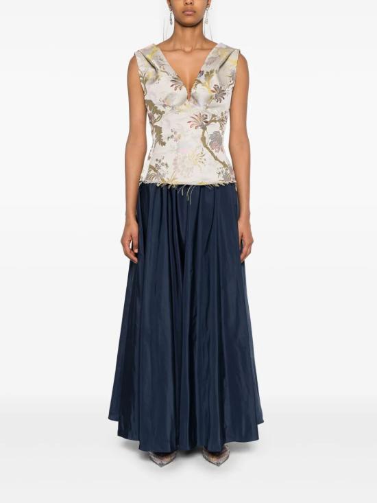 25SS 파로쉬 미디 스커트 D621140 PIMPY 012 BLUE - PAROSH