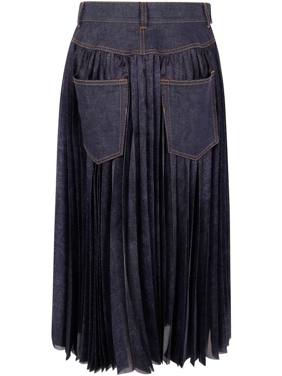 25SS 사카이 스커트 25 07718 499 INDIGO - SACAI