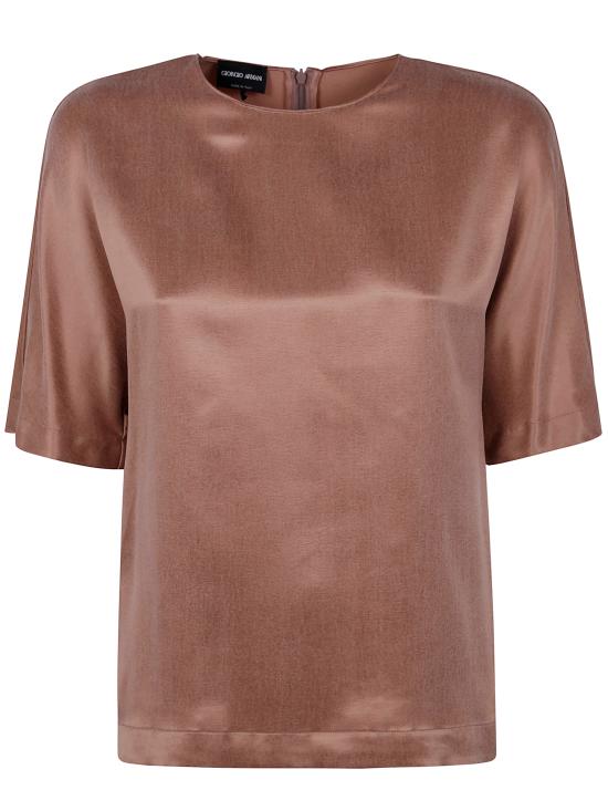 25SS 조르지오 아르마니 블라우스 GW000790 TE13750 U6090 RED CLAY - GIORGIO ARMANI