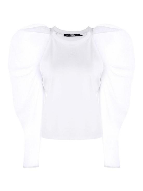 칼라거펠트 민소매 티셔츠 230W1717100 White